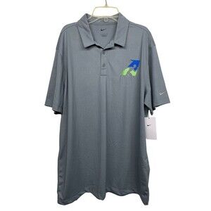 Nike Golf Men's size L Gray Patterned Polo Shirt Short Sleeve - Unworn
